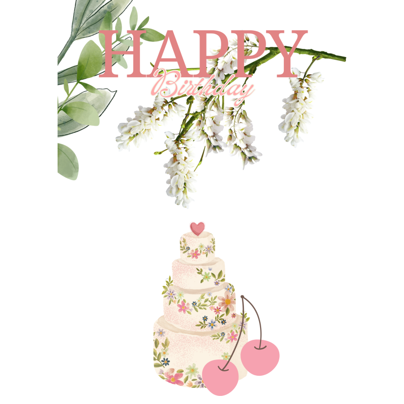 happy birthday card template 2